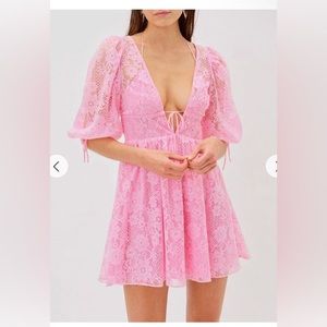 FOR LOVE AND LEMONS leighton mini dress - MEDIUM